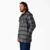 Giacca-camicia con cappuccio in flanella idrorepellente
