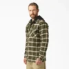 Giacca-camicia con cappuccio in flanella idrorepellente