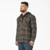 Giacca-camicia con cappuccio in flanella idrorepellente