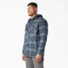 Giacca-camicia con cappuccio in flanella idrorepellente