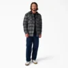 Giacca-camicia con cappuccio in flanella idrorepellente