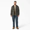 Giacca-camicia con cappuccio in flanella idrorepellente