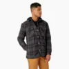 Giacca-camicia con cappuccio in flanella idrorepellente