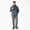 Giacca-camicia con cappuccio in flanella idrorepellente