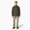 Giacca-camicia con cappuccio in flanella idrorepellente
