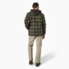 Giacca-camicia con cappuccio in flanella idrorepellente