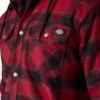 Giacca-camicia con cappuccio in flanella idrorepellente