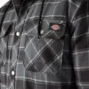Giacca-camicia con cappuccio in flanella idrorepellente