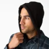 Giacca-camicia con cappuccio in flanella idrorepellente