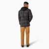 Giacca-camicia con cappuccio in flanella idrorepellente