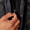Giacca-camicia con cappuccio in flanella idrorepellente