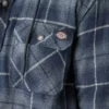 Giacca-camicia con cappuccio in flanella idrorepellente