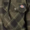 Giacca-camicia con cappuccio in flanella idrorepellente