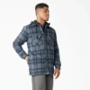 Giacca-camicia con cappuccio in flanella idrorepellente