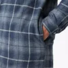 Giacca-camicia con cappuccio in flanella idrorepellente
