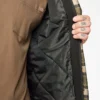 Giacca-camicia con cappuccio in flanella idrorepellente