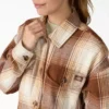 Giacca-camicia da donna in flanella Giacca-camicia da donna in flanella