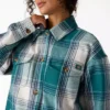 Giacca-camicia da donna in flanella Giacca-camicia da donna in flanella