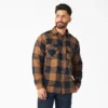 Giacca-camicia in flanella foderata in pile idrorepellente
