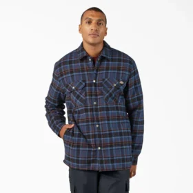 Giacca-camicia in flanella foderata in pile idrorepellente