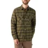 Giacca-camicia in flanella foderata in pile idrorepellente