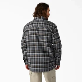 Giacca-camicia in flanella foderata in pile idrorepellente