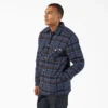Giacca-camicia in flanella foderata in pile idrorepellente
