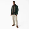 Giacca-camicia in flanella foderata in pile idrorepellente