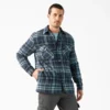 Giacca-camicia in flanella foderata in pile idrorepellente