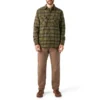Giacca-camicia in flanella foderata in pile idrorepellente