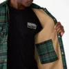 Giacca-camicia in flanella foderata in pile idrorepellente