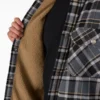 Giacca-camicia in flanella foderata in pile idrorepellente