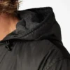 Giacca con cappuccio in nylon foderata in pile Giacca con cappuccio in nylon foderata in pile