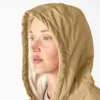 Giacca da donna in tela di cotone foderata in pile