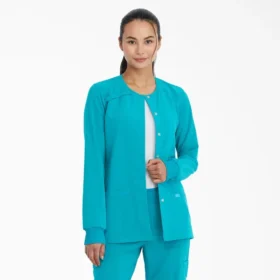 Giacca da lavoro da donna Eds Essentials con chiusura a bottoni automatici Giacca da lavoro da donna Eds Essentials con chiusura a bottoni automatici