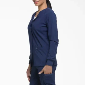 Giacca da lavoro da donna Eds Essentials con chiusura a bottoni automatici