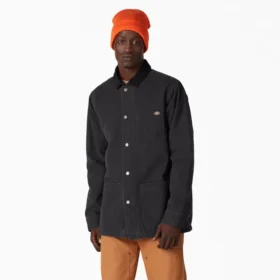 Giacca da lavoro foderata in tela di cotone stonewashed
