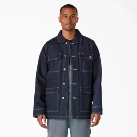 Giacca da lavoro in denim lavato