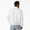 Giacca in denim a pieghe con cimosa