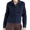 Giacca in denim elasticizzato da donna