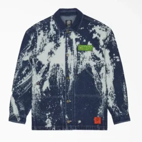 Giacca in denim sbiancato Brain Dead