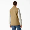 Gilet da donna in tela di cotone foderato in pile