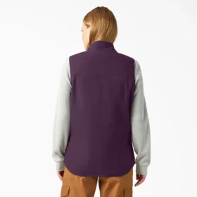 Gilet da donna in tela di cotone foderato in pile Gilet da donna in tela di cotone foderato in pile