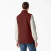 Gilet da donna in tela di cotone foderato in pile