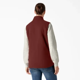 Gilet da donna in tela di cotone foderato in pile Gilet da donna in tela di cotone foderato in pile