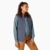 Gilet da donna in tela di cotone foderato in pile