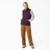 Gilet da donna in tela di cotone foderato in pile