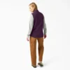 Gilet da donna in tela di cotone foderato in pile