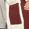 Gilet da donna in tela di cotone foderato in pile