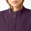 Gilet da donna in tela di cotone foderato in pile